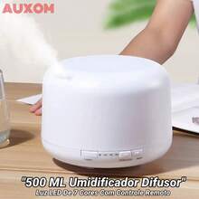 500ML Humidifier Diffuser Aromatizer 7 Color LED Light With Remote Control - Trắng - Xem 8