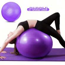 45cm/55cm/65cm Thick Anti-Burst Yoga Ball, PVC Inflatable Yoga Fitness Ball, Matte Yoga Exercise Ball (With Pump Included)