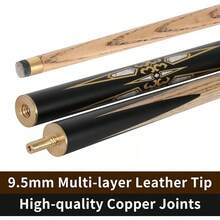 Dysdensa 57-Inch Handmade Snooker Cue Stick With Extension, Durable Ash Wood Construction, Professional 18 Oz Pool Cue, Ideal For Snooker And Billiards