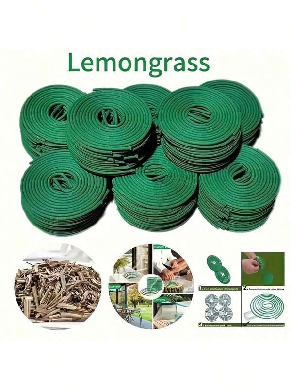 40pcs/48pcs/80pcs/96pcs (2 Box X 48pcs) Lemon Scented Mosquito Repellent Incense Coils - Air Freshener, Size 6.5cm/2.56in, Burn Time 3-4 Hours, Best Gift Choice, Assorted Fragrance Pack Including Citronella, Orange, Rose, Cherry Blossom, Lavender, Sage, Calming Scent For 3-4 Hours, Suitable For Yoga, Meditation, Home, Hotel, Tea Room, Office Air Purification, Stress Relief, Perfect As Holiday Gift, SPA