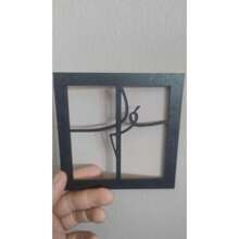 Painel Oração Salmo 23 mais Trio Fé Amor Gratidão em Relevo MDF Preto Fosco para Salas Quarto Parede