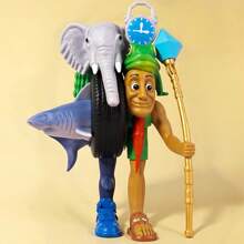 3 件意大利 Brainrot 动作人物套装、Tralalero Tralala Meme 鲨鱼人物、搞笑 Tung Tung Tung Sahur Brainrot、Shark In Sneakers Viral AI Brainrot 动物人物模型 - Italian Brainrot Action Figures - 查看 2