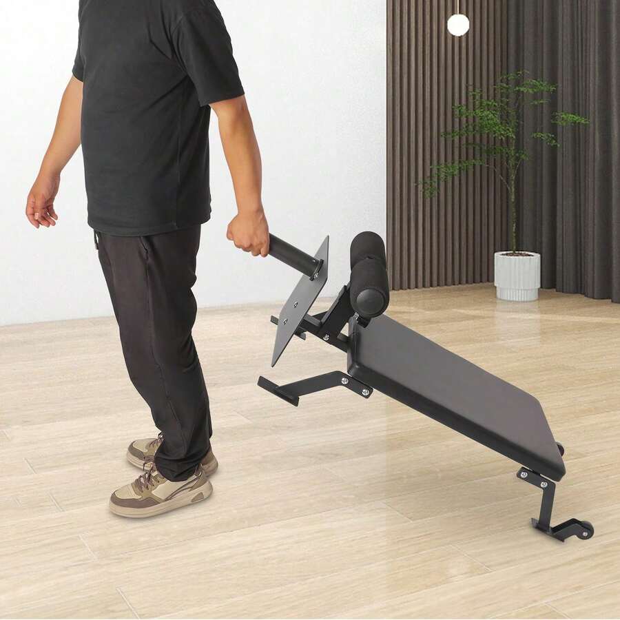 SanBouSi Home Gym Hamstring Curl Workout Bench Curl Workout Bench Leg Exercise Bench - Black - View 1