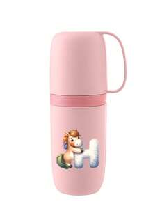 便携式旅行牙杯，A-Z 首字母，牙刷架盖，可拆卸牙杯，便携式旅行美妆杯，户外牙刷收纳盒，浴室配件，字母系列印花防尘收纳盒，学生返校用品，夏季露营和度假必备品，户外必备品，母亲节礼物，节日礼物，生日礼物。旅行必备品