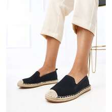 Chaussures plates simples et polyvalentes pour femmes, idéales pour les vacances - Noir - Voir 1