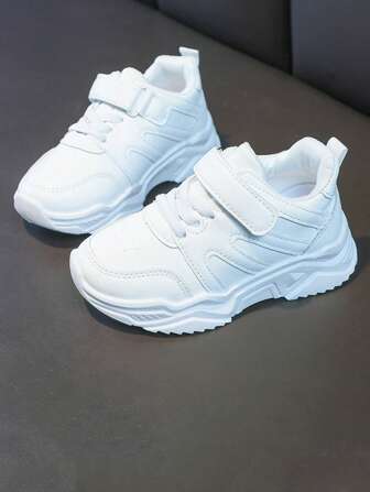 Chaussures de sport casual respirantes, à la mode, confortables, polyvalentes et simples pour enfants, toutes saisons