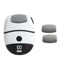 Rechargeable Electric Foot Grinding With 4 Spare Heads - Perfect Pedicure Tool For Cracked And Hardened Feet, Professional Foot Care Kit For Thick Skin Removal, LED Display, 2 Speed Adjustment, USB Charging, LED Display Panel, USB Charging Station, Pedicure Tool