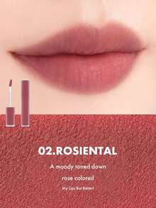 Rom&nd Romand BLUR FUDGE TINT 02 ROSIENTAL 柔霧唇釉，柔霧質地，慕斯般滑順觸感，保濕不乾澀，柔霧妝感，輕盈貼膚舒適，韓國化妝品，5.0g/0.18oz - 02 ROSIENTAL - 查看 3