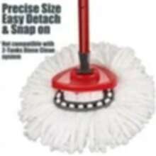 Bonison 3 Pack Mop Replacement Heads Easy Wrin Spin Mop, Microfiber Spin Mop Refills, Easy Cleaning Mop Head Replacement(3 PC) - 白色 - 查看 5