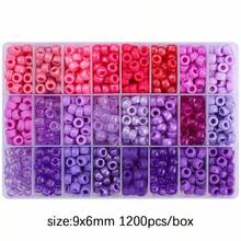 Bộ 1200 hạt cườm hình ngựa nhiều màu sắc rực rỡ, kích thước 9x6mm - Lý tưởng cho việc tự làm trang sức, bện dây, làm vòng cổ, bông tai và đồ trang trí - Hạt cườm nhựa số lượng lớn có lỗ, phù hợp cho nguồn cung cấp kinh doanh nhỏ và các tác phẩm sáng tạo. - hạt ngựa - Xem 16