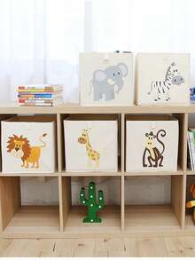 24L Oxford Cloth Foldable Storage Basket For Kids Toys, Home Clothes & Miscellaneous Items Organizing