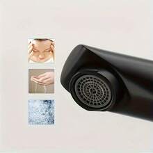 Robinet de chiuvetă de baie negru, apă caldă și rece, cu o singură mâner, robinet de lavoar, mixer, robinet de lavoar, accesorii de baie, ustensile de baie - Multicolor - Vizualizare 8