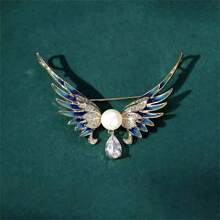 1pc Angel Wings Love Brooch Zinc Alloy Material Paint Craftsmanship Elegant Style Fashionable And Exquisite Suitable For Suits, Dresses, Daily Wear Accessories, Gifts For Friends And Family Birthday Parties