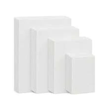 2 pannelli in tela, tele bianche in bianco per pittura ad olio e colata acrilica, forniture artistiche per adulti e adolescenti, per forniture scolastiche, back to school