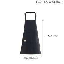 1pc Minimalist Neck Tie Apron, New Design With Large Pocket, Household Anti-Dirty Kitchen Cooking Catering Workwear Waist Apron For Men And Women