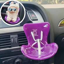 [Siège de poupée] Environ 10 cm, clip de décoration de bouche d'aération de voiture, siège de poupée, accessoire de maison de poupée avec ceinture de siège pour poupées de moins de 18 cm, convient pour les accessoires de siège de poupées .