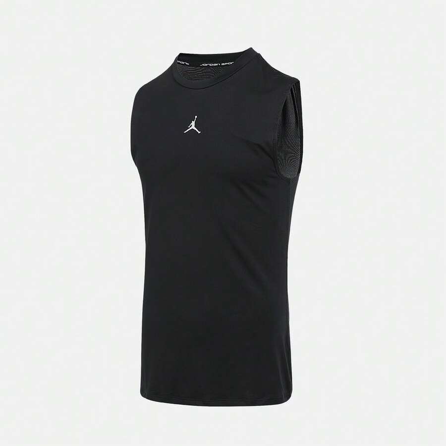 Nike 男式 AS DF SPRT SL COMP TOP 运动背心 HV4102-010 - 黑色 - 查看 1