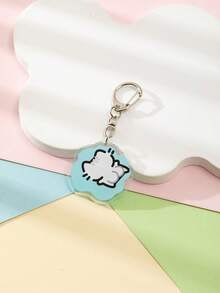 1个亚克力可爱卡通线条猫钥匙扣/小丑猫/粉色小猫/爱心气球小猫/指着你的小猫/呆萌小猫/头顶火焰小猫/花朵小猫/草莓小猫/芒果小猫/动物主题钥匙扣挂件背包装饰/包包配件/书包配件/钱包挂件/朋友礼物汽车配件包饰动物哥特Y2K包饰汽车老师姐妹礼物创意 - 彩色 - 查看 29