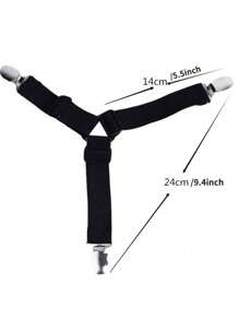 4pcs Household Bed Sheet Fixers, Adjustable Sofa Bed Sheet Fixing Clips, Tablecloth Fixing Belt, Anti-Running Anti-Slip Sheet Buckles