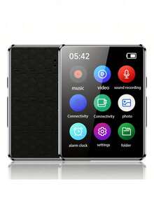 Lecteur MP3 Maxto, prend en charge une carte mémoire 64 Go/Mini baladeur MP3 portable MP4/Enregistreur/Radio FM/Écran couleur 1,8"/Lecteur de livres électroniques, convient aux étudiants et aux sportifs