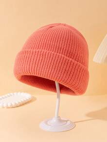 [85g Circunferencia de cabeza grande de alta calidad] Gorro grueso de punto de unicolor para hombres, gorro de punto versátil y de moda simple, sombrero de invierno cálido adecuado para otoño/invierno, uso diario y salidas de otoño - color sólido - Ver 10