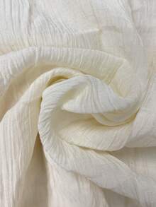 Saia midi plissada e franzida feminina, estilo boêmio, de linho, nova chegada - Damasco - Ver 7