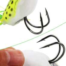 5 件青蛙诱饵，用于鲈鱼垂钓的浅水青蛙，4 厘米 5 厘米 6 厘米软塑料鱼饵，适用于鲈鱼、蛇头鱼、淡水小嘴鲈鱼 - 彩色 - 查看 8