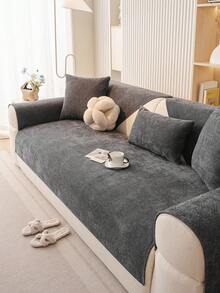 1 件四季沙发垫套，现代简约防滑沙发座垫，防水防尘可洗沙发套，柔软防褪色，宠物友好，适合 L 型沙发和 1/2/3/4 座沙发 - 深灰色 - 查看 6