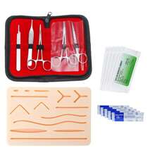 Medical Students Suture Practice Kit Surgical Training With Simulation Skin Pad Model Tool Set Educational Teaching Equipment