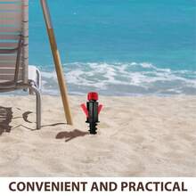 1 szt. Kotwica/uchwyt wiatrowy do parasola plażowego, konstrukcja 360° zapobiegająca obrotowi, pasuje do 90% parasoli, nadaje się do biwakowania na plaży i na zewnątrz, przenośny i łatwy w montażu, stabilny i odporny na wiatr