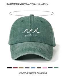 复古水洗“领导者激励我们”棒球帽 - 可调节、轻便、涤纶，适合户外活动和礼物，户外运动帽 | 复古风格帽子 | 轻便头饰