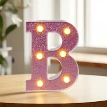 1 个 16 厘米/6.3 英寸粉色发光字母点亮您的房间，电池供电的 LED 字母灯，数字灯标志，适用于儿童房装饰、婚礼、生日派对装饰灯、家居和房间装饰字母灯、字母照明夜灯、圣诞装饰字母灯 - 深粉紅色 - 查看 30