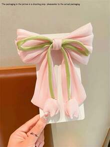 1个/2个装 女士优雅紫色粉色蝴蝶结郁金香花蕾春季发夹，适合马尾辫、连衣裙、日常穿搭、波西米亚风、优雅可爱发饰、蝴蝶结、情人节配饰、头饰、发夹 - 彩色 - 查看 5