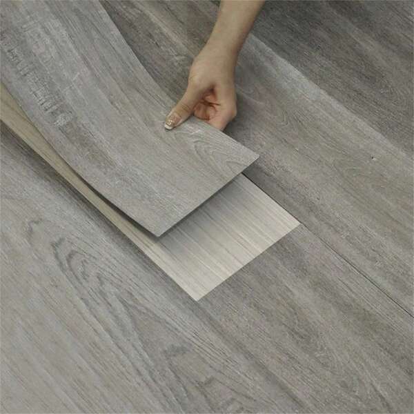 20pcs Luxurious Wood Grain Vinyl Floor Tiles, 15.7in X 5.9in - Waterproof, Self-Adhesive, Scratch-Resistant, Easy To Install For Bedroom And Home Decor, Bedroom Floor | Modern Floor | Waterproof Floor