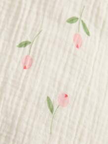 MommBaby MommBaby Baby Girls' Ruffled Floral Long Sleeve Jumpsuit, Cute For Spring & Autumn