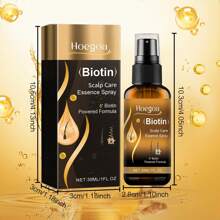 1.0盎司生物素护发喷雾，蕴含生物素、生姜提取物、葡萄籽油，适用于干性及受损发质，滋养头发及头皮按摩油