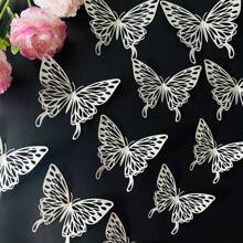 12 件光泽迷人 3D 蝴蝶贴花 - 易于剥离和粘贴，非常适合生日和节日家居装饰、风格惊喜、贴纸、墙贴花、乙烯基贴花用于家居装饰、春季装饰品让您的家焕然一新、拉玛装饰贴纸礼物毕业学校装饰学校惊喜宿舍装饰返校房间装饰学校用品