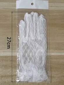 3件套Cosplay鬼怪角色扮演连帽斗篷，双层纱布斗篷+蕾丝手套+半脸眼罩套装，死亡女巫长纱布斗篷舞会派对礼服，节日狂欢恐怖高端套装，万圣节 - 彩色 - 查看 6