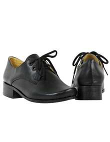 Zapato Escolta Escolar Piel Suela Cosido Antiderrapante Kuali Shoes - Negro - Ver 5