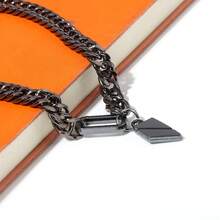 1 件装游戏爱与深空拉斐尔角色扮演项链男女通用金属叶吊坠朋克运动链饰品配饰礼物 - 彩色 - 查看 4