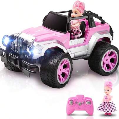 Remote Control Car For Kids With Spray Mist,1:16 Scale RC Car With Engine Sound And LED Lights, 2.4Ghz Off Road RC Monster Trucks -Christmas, Birthday For Kids, Birthday/Christmas Gift