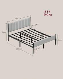 VASAGLE Bed Frames - 灰色 - 查看 11