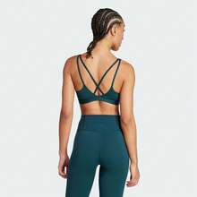 Adidas Women's ALL ME ESS MS Sports Bra BRA-MJL5492 - Green - View 3