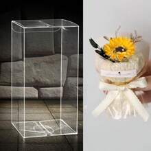 Pocket Rose Soap Flower Bouquet, Mini Preserved Rose Gift, Dried Flower Mini Souvenir, Girlfriend Birthday Decor, Mini Sunflower, Blue Rose, Red Rose, Pocket Romance - Multicolor - View 16