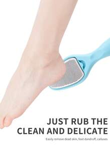 1pc New Professional Stainless Steel Multi-Function Removable Foot Care Tool, Suitable For Removing Calluses, Dead Skin, Suitable For Wet And Cracked Feet