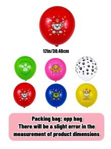 Paw Patrol Das Paw Patrol-Themen-Paw Patrol Latex-Ballon-Set ist super kostengünstig! 12/24/36/48 Stücke! Die Farben sind extrem reichhaltig, darunter Rot, Gelb, Blau, Grün sowie zartes Rosa und reines Weiß. Das Muster ist auch super süß.