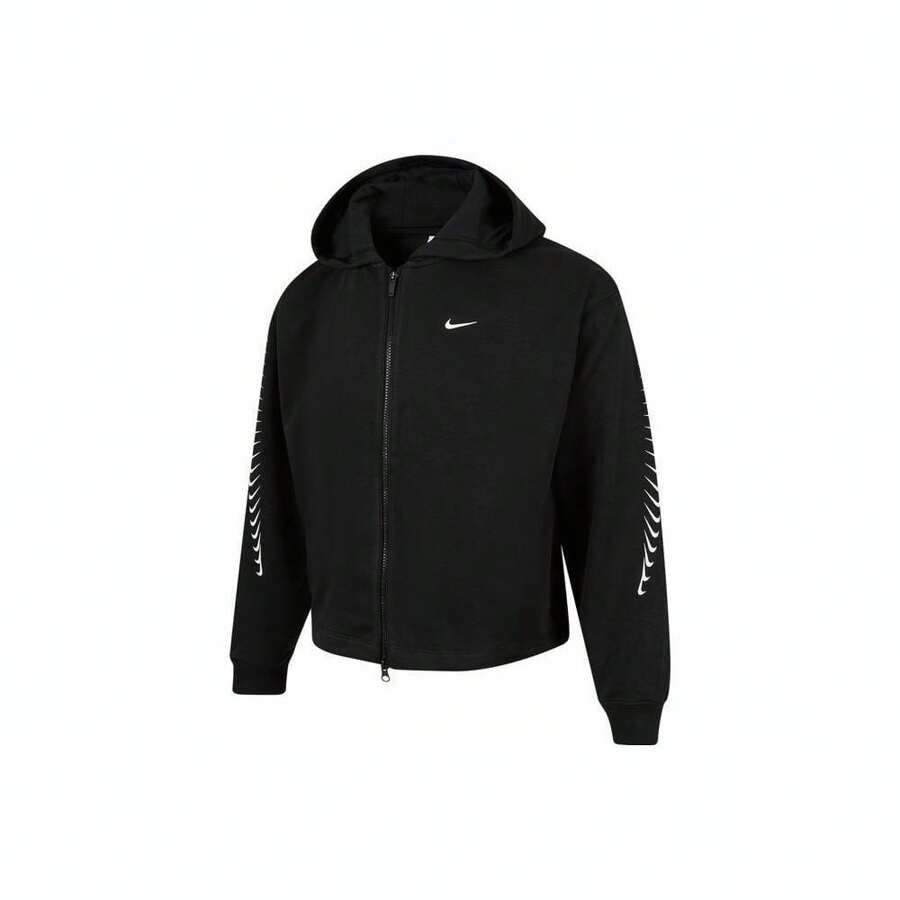 Nike Teen Boys' NSW DF FLC DANCE Fleece Hoodie Jacket, HV0734-010 - Black - View 1