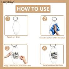 UV DTF Wrap Stickers - 48pcs Spanish Bible Verses UV DTF Stickers For Motel Keychain, UV DTF Decals For Acrylic Keychain, DIY Crafts, Glass & Smooth Surfaces, Keychain Accessories, LuxyDay Brand - Multicolor - View 6