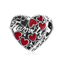 1 Pc Love Family Love Beaded Series Love Mom Love Baby Love Family Love Charm Beaded Ladies DIY Bracelets And Necklaces High Jewelry Making Gifts Holiday Series Valentine's Day