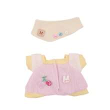 17cm Krabbel-Outfit Set, beinhaltet Flaschenpendant und Schuhe, modische Accessoires und Merchandise (ohne Plüschpuppe)
